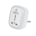 تبدیل برق 3 به 2 برق با کیفیت امگا مدل رنگی لایت دار - Image 7