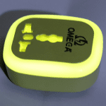 تبدیل برق 3 به 2 برق با کیفیت امگا مدل رنگی لایت دار - Image 5