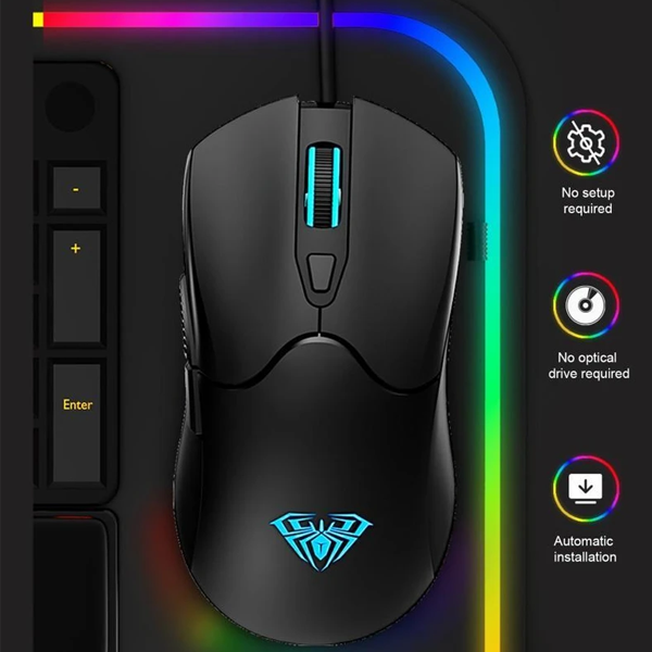 645155115 موس گیمینگ سیم دار AULA S13 - Image 1