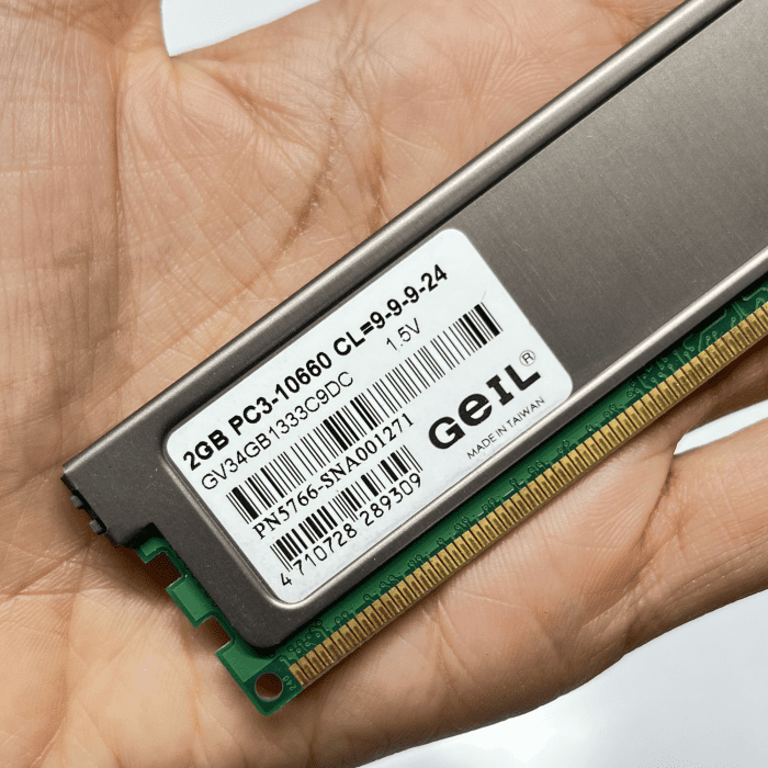 رم کامپیوتر گیگ GeIL DDR3 10660 1333MHz ظرفیت 2 گیگابایت هیتسینک دار - Image 2