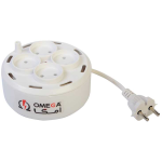 رابط برق 4 خانه سیم جمع شو امگا 5 متری - Image 5