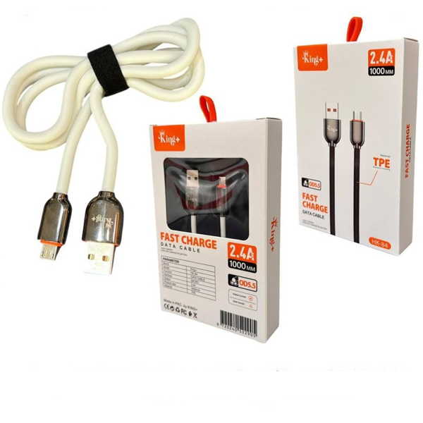 5565665656565656565 کابل شارژ تایپ سی کینگ پلاس مدل HK-84 - Image 1