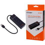 هاب 4 پورت تایپ سی دی نت DT-423 طول 30 سانتی متر - Image 2