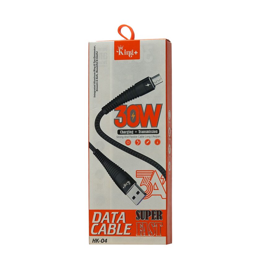 565656556565665 کابل شارژ میکرو USB کینگ پلاس مدل HK-04 اورجینال - Image 1