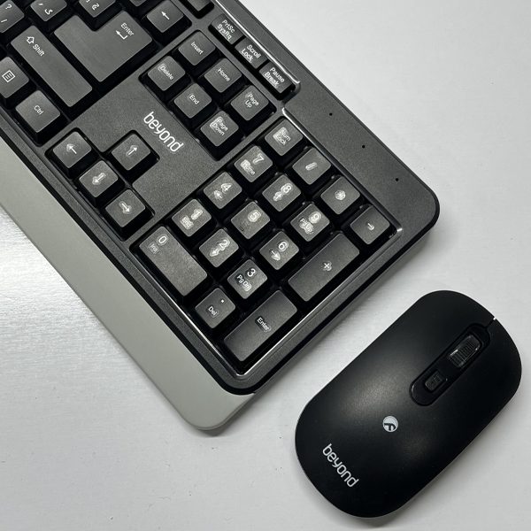 64565554664545656 کیبورد و ماوس دست دوم بی سیم بیاند فراسو مدل Beyond BMK-2310RF - Image 1