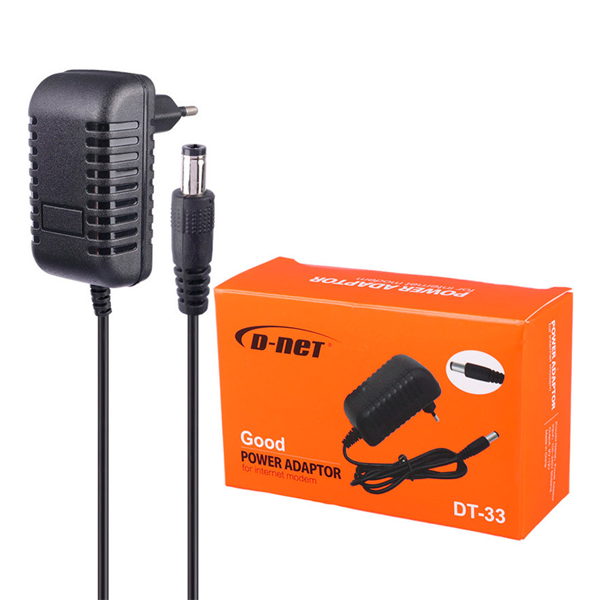 6551155115 آداپتور مودم D-net DT-33 12V 2A فیش درشت - Image 1