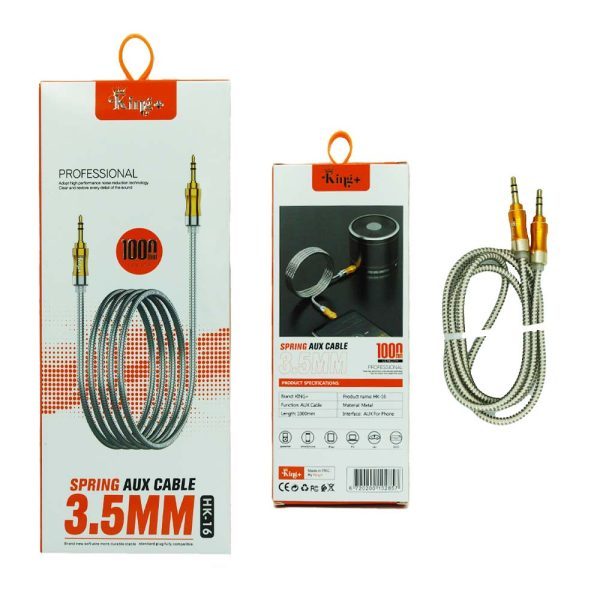 7852 کابل Aux کینگ پلاس تمام فلزی مدل Hk-16 - Image 1