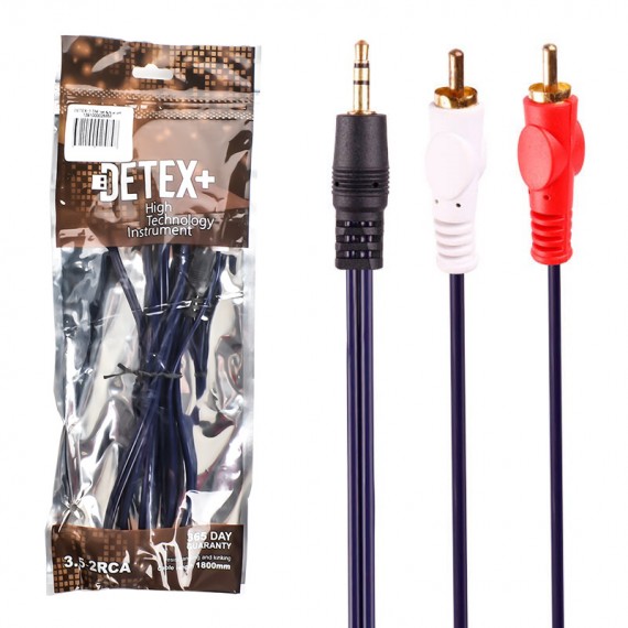 کابل-1-به-2-صدا-دیتکس-پلاس-detex-طول-15-متر کابل 1 به 2 صدا دیتکس پلاس (+DETEX) طول 1.5 متر - Image 1