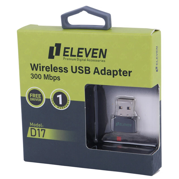 5454455445 کارت شبکه بی سیم Eleven D17 300Mbps - Image 1